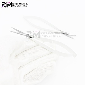 RMI nouveauté blanc sourcils professionnels Micro ciseaux 4.5 droit Castroviejo coupe broderie printemps Action extra pointu - Product Image 4