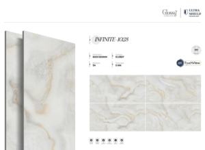 กระเบื้องพอร์ซเลนเคลือบเงาหรูหรา ดีไซน์เนอร์ ขนาด 800x1600 1200x1800 750x1500 มม. กระเบื้องแผ่นใหญ่ สำหรับวิลล่า โรงแรม และสำนักงาน - Product Image 3