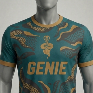 Uniforme de Fútbol para Hombre, Sublimado, 100% Poliéster, Transpirable, Corte Regular, Rojo y Amarillo, Manga Corta, Cuello Redondo - Product Image 6