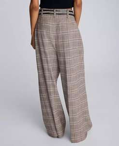 Pantalon à carreaux taille haute pour femmes | Kenneth Cole - Product Image 5