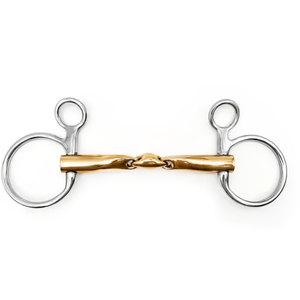 Baucher Horse bit สแตนเลสพร้อมดีไซน์แบบแขวนที่ไม่เหมือนใครบิตชุบทอง - Product Image 1