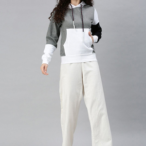 High Quality Women's Autumn Hoodie Stylish New Design Solid Color Breathable Knitted Lined Fleece Customizable Front Logo 100% - Product Image 2