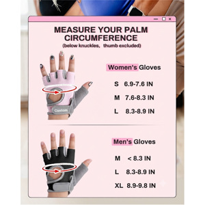 Guantes de Ciclismo Personalizados con Agarre Antideslizante, Guantes de Entrenamiento de Medio Dedo, Unisex, para Gimnasio - Product Image 6