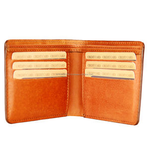 Portefeuille en cuir élégant de qualité supérieure pour hommes, court, protégé par RFID, logo personnalisé, porte-carte minimaliste, matériau en polyester à fermeture ouverte - Product Image 2