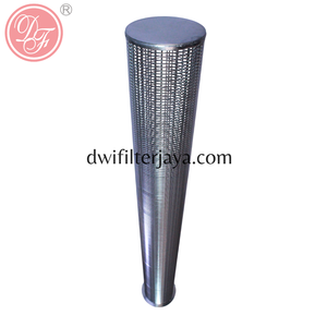 Tubo de malla ranurada de acero inoxidable con alambre en V, tubo de malla Johnson, tubo de malla ranurada continua - Product Image 1