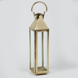 Unique Decorative Magnificent Christmas Stylish Metal & Glass <b>Lantern</b> for Home Decoration Handmade in <b>Gold</b> Finished - Product Image 1