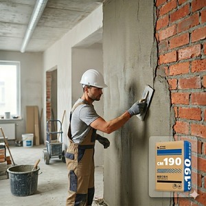 Mortero de Cemento CM190 (DP15) - Mortero de Alta Polimerización para Base de Pared y Revestimiento para Hormigón y Ladrillo - Product Image 2