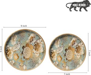 Bandeja de Servicio de Café de Madera Esmaltada MDF Hecha a Mano, Ecológica, Decorativa, Personalizada, Apta para Lavavajillas, con Diseño Floral - Product Image 3