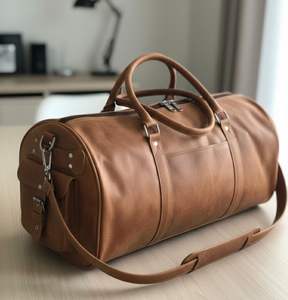 Sac de voyage en cuir véritable de qualité supérieure - Product Image 3