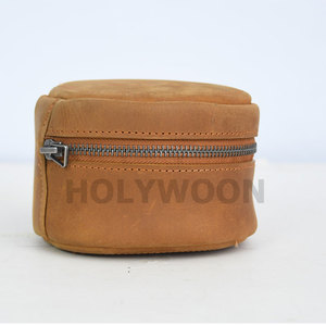 Customized Portable Leather Case PVC Lining Reusable Design Your Own Multifunctional Fashion Cosmetics Packaging Small Size - Product Image 4
