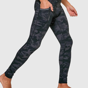 Nouveauté Leggings de sport respirants pour hommes Gym Fitness Coton / Fibre de bambou Leggings de yoga Disponibles à prix avantageux Leggings pour hommes - Product Image 2