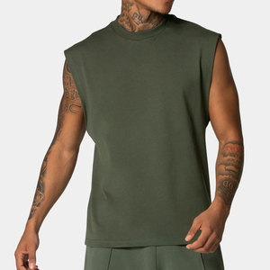 OEM Bulk Manufacturer Streetwear Fashion Cut <b>Vest</b> Longline O Neck Washed Design <b>Loose</b> Oversized Vintage Breathable Knitted - Product Image 6