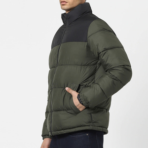 New High Quality Custom Logo and Design Small MOQ 2025 New Goose Down Filled <b>Coat</b> Quilted Men Crop Puffer Jacket OEM Service - Product Image 3