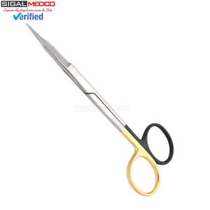 Tijeras Goldman Fox de 13 cm Rectas con Puntas de Carburo de Tungsteno, Tijeras Quirúrgicas y Dentales de Acero Inoxidable Afiladas - Product Image 2