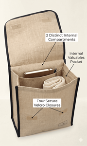 กระเป๋าโท้ท URBAN TOTE แฟชั่นรักษ์โลก ทำจากผ้าปอกระเจา ขนาดกลาง ขายส่ง รับสกรีนโลโก้ กระเป๋าช้อปปิ้งนำกลับมาใช้ใหม่ได้ ผ้ากระสอบธรรมชาติ - Product Image 5
