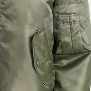 Chaquetas de Satén para Mujer al por Mayor, Color Sólido, Estilo Urbano, Cierre Frontal con Cremallera, Tallas Personalizadas - Product Image 5