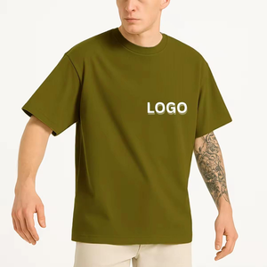 Fabricant de vêtements coupés et cousus, faible MOQ, T-shirt vierge personnalisé pour homme, coupe carrée, 280 g/m², 100 % coton, grammage lourd - Product Image 6