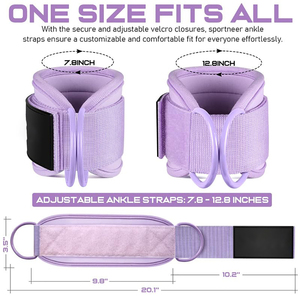 Gym Fitness Cable Machine <b>Ankle</b> Straps Heavy Duty Leg Workout <b>Support</b> for Glute Kickback Strength Training Use - Product Image 2