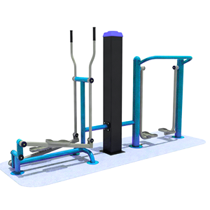 Appareil de musculation combiné Space Walkerrowing, presse à jambes et barre de traction, équipement de fitness extérieur pour zones résidentielles ou places publiques - Product Image 6