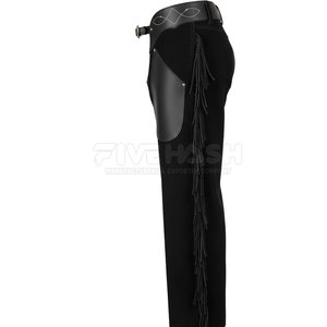 Cuissardes en daim à taille réglable pour la pratique quotidienne du cow-boy, de l'équitation et du travail à la ferme - Product Image 3