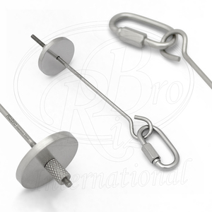 Soporte de Acero Inoxidable para Brochetas de Frutas y Verduras para Pájaros Pequeños, 5 Pulgadas, con Tuerca Ajustable, Plato Redondo para Sostener Frutas y Gancho de Mosquetón - Product Image 3