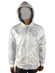 Chaqueta Cortavientos de Alta Calidad para Hombre, Talla Grande, con Logotipo Personalizado, Manga Larga, Cierre Frontal, Transpirable y con Capucha - Product Image 4