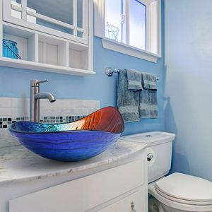 Lavabo da Bagno a Forma di Foglia Colorata - Product Image 4