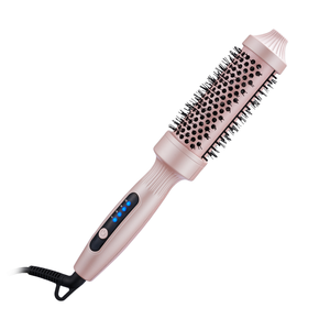 Manufacturer Wholesale Fast <b>Heating</b> Curling Iron <b>Brush</b> 4 Temp Hair Styler PTC <b>Heating</b> LED Display Portable Salon Household Tool - Product Image 3