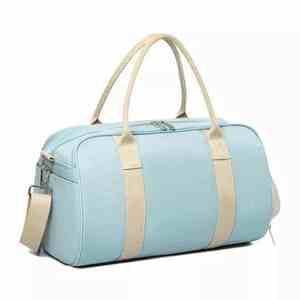 Bolsa de Viaje de Lujo Hecha a Medida para Mujer, Bolsa de Fin de Semana, Bolsa de Gimnasio, Compartimento para Zapatos, Deportiva, de Cuero Genuino, Ecológica - Product Image 3