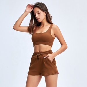 Pantalones cortos de Yoga personalizados para mujer, medias holgadas de cintura alta para correr, braguitas de sujetador Sexy, fabricante de ropa al por mayor - Product Image 5