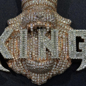 RB Gems Customized Christian IGI Certified Diamond Charm Pendants VVS Hip Hop Link Chain Rose Gold White Gold Unisex - Product Image 4