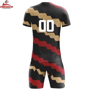 Maillot de football personnalisé à manches courtes, respirant, été, haute qualité, 100% polyester, protection UV, séchage rapide, antibactérien - Product Image 4