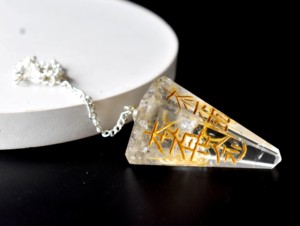 Péndulos Facetados de Cuarzo Cristalino Transparente de Alta Calidad para Decoración, Piedra Preciosa de Alta Calidad con Gravedad - Product Image 5