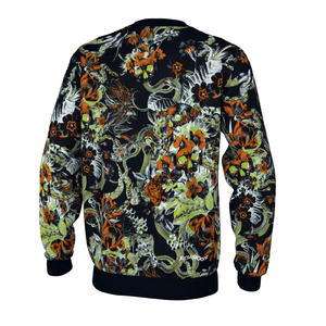 Sweat-shirt en velours personnalisé de haute qualité pour hommes survêtement à col rond en coton avec impression numérique vierge en peluche teinte unie pour l'hiver - Product Image 2