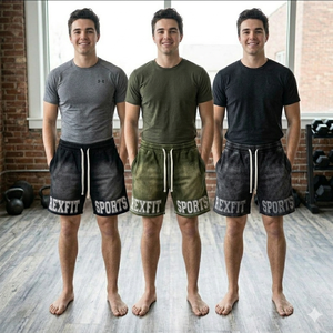 REXFIT SPORTS Fabricante de Ropa Deportiva Personalizada, Pantalones Cortos Deportivos para Hombre, Diseño Personalizado, Pantalones Cortos Ajustados para Gimnasio y Running con Efecto Desgastado por el Sol - Product Image 4