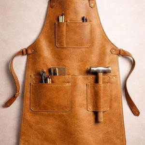 Delantal de Trabajo de Cuero de Primera Calidad para Carpintería, Delantal Profesional con Protección contra Olores LPN-0302 - Product Image 1