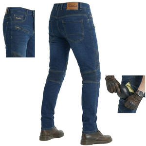 Pantalones de Motociclismo Reforzados con Certificación CE para Hombre, Transpirables, Resistentes al Viento, Talla Grande, Estilo Vaquero, con Protección Blindada - Product Image 3