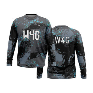 Camisetas Deportivas Ligeras de Cuello Redondo para Hombre Wear 4 Games, Elásticas en Cuatro Direcciones, Antibacterianas, Transpirables, de Secado Rápido, Jersey de Compresión - Product Image 1