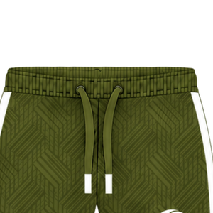 Pantalones Cortos Deportivos Verde Oliva Personalizados para Entrenamiento Atlético, Gimnasio, Ejercicio, con Cordón, de Secado Rápido, Transpirables, Ropa Deportiva de Alto Rendimiento, Ropa de Equipo - Product Image 5