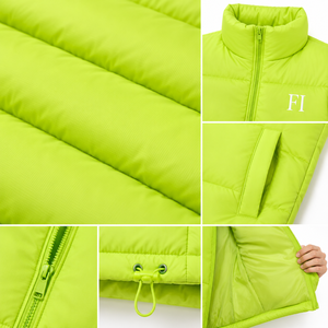 Chaleco Acolchado para Hombre, Venta al por Mayor, Personalizado OEM ODM, Chaquetas sin Mangas para Hombre, Ropa de Invierno, Cuello Alto, Cremallera Completa, Abrigo Acolchado - Product Image 5