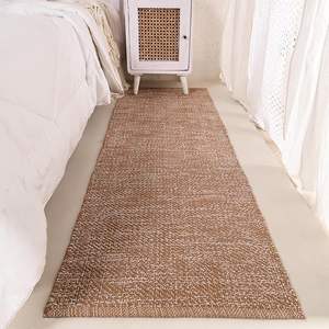 Tapis de sol moderne en jute fait main de haute qualité, antidérapant, pour cuisine, couloir, entrée - Tapis de sol en gros pour la maison - Product Image 1