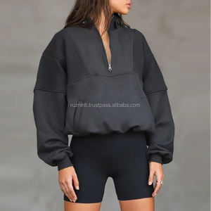 Sweat à capuche décontracté pour femmes, veste en polaire épaisse et confortable avec poches latérales, vêtement d'extérieur chaud et tendance pour un usage quotidien - Product Image 6