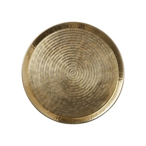 Wide Rim Brass Charger <b>Plates</b> <b>Large</b> Round Dinner Base <b>Plates</b> Elegant Event Dining Layout Wedding Reception Table Styling - Product Image 6