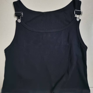 เสื้อครอปท็อปผู้ชายแบบใหม่พร้อมสายรัดหัวเข็มขัด แฟชั่นเซ็กซี่ เสื้อกล้ามผ้าฝ้ายยืดหยุ่นสำหรับออกกำลังกาย เสื้อยืดลำลองฮิปฮอปสำหรับฤดูร้อน ลดราคาสุดฮอต - Product Image 5