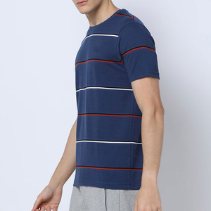 เสื้อยืดคอกลมแขนสั้นทรงหลวมสไตล์แฟชั่นลำลองสำหรับผู้ชาย ผ้าฝ้าย 100% ดีไซน์ใหม่ ป้องกันขนร่วง มีทุกขนาด - Product Image 3