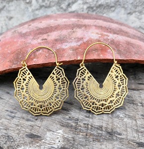 Boucles d'oreilles en laiton à faible MOQ, finition premium, commande personnalisée, vente en gros directe usine - Product Image 3