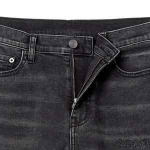 Shorts en jean pour homme, haute qualité, délavage clair, respirant, séchage rapide, style streetwear décontracté, coton/nylon, coupe droite - Product Image 3