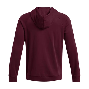 Sweat-shirt à capuche bordeaux pour homme, coupe classique, en molleton, décontracté, avec poche, pull-over, vêtement d'hiver, couleur unie, en coton tricoté, séchage rapide - Product Image 2