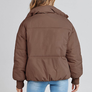 Factory Price Winter Wear Lady Breathable <b>Jacket</b> Sexy Shiny Women <b>Puffer</b> <b>Cropped</b> Bubble <b>Puffer</b> <b>Jacket</b> for Women - Product Image 4