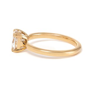 Anillo de compromiso de oro macizo de 18K con diamante de laboratorio de 1.5 quilates, corte antiguo tipo cojín, certificado IGI, venta al por mayor - Product Image 5